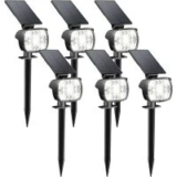 Kaxiida 3-Mode Solar Outdoor Pathway LED Light 6-Pack for $29.99
