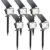 Kaxiida 3-Mode Solar Outdoor Pathway LED Light 6-Pack for $29.99