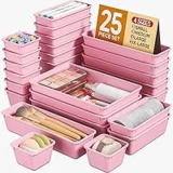 KEMETHY 25-Piece Plastic Drawer Organizer Set (4 Sizes) – $11.97 at Amazon