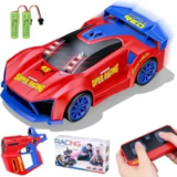 Kenvc 3-In-1 1:24 Remote Control Car with Infrared Gun for $16