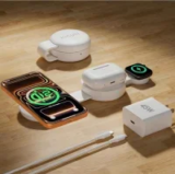 Kicuei Qi2.2 25W Magnetic 3-in-1 Wireless Charger with 45W Adapter for $32.19