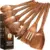 Kikcoin 7-Piece Teak Wooden Cooking Utensils Set for $13