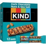 KIND Healthy Snacks Dark Chocolate Nuts and Sea Salt Bars, 12-Count for $9.49
