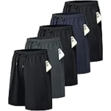 Kinglaman Men’s 5-Pack Athletic Gym Workout Shorts with Pockets for $19.99