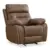 KISLOT Faux Leather Recliner & Glider Rocker with Overstuffed Arms (Saddle Brown) – $252