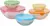 Kitchenworks 10-Piece Glass Bowl Set with Color Lids for $4.99
