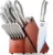 Knifesaga 14-Piece Kitchen Knife Block Set for $59.99
