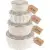 KooK Ceramic Mixing Bowls Set of 4 with Lids for $30.57