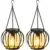 Kooper 800mAh Waterproof Vintage Metal Solar Lanterns (2-Pack) for $12.99