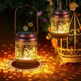 2-Pack KOOPER Metal Hanging Waterproof Solar Lanterns for $11