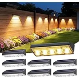 8-Pack Kooper Outdoor Waterproof Solar Fence Lights for $19.49