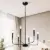 KSANA Modern Farmhouse 6-Light Black Chandelier – $28.13 (was $51.63)