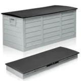 Ktaxon 75 Gallon Outdoor Garden Plastic Storage Deck Box for $39.98