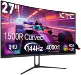 KTC 27″ Curved 1440P Gaming Monitor for $119