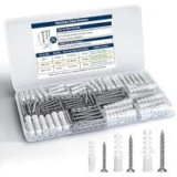 Kviceo 264-Piece Drywall Anchor & Screw Kit for $5.99
