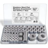 Kviceo Stainless Steel Flat Washer Set for $5.99