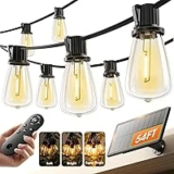 KYY 54ft Waterproof Solar String Lights with USB Charging for $11.99