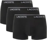 Lacoste Men’s Casual Classic Cotton Stretch Trunks 3-Pack for $17