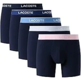 Lacoste Men’s Cotton Stretch Essentials Boxer Briefs – 5-Pack for $29.99