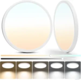 2-Pack Laiyidia 12″ Dimmable LED Ceiling Lights for $12