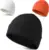 3-Pack LAKIBOLE Beanie Hats (Red, Black, White) – $4.24