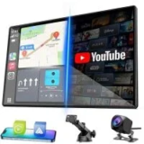 Lamtto 9″ Wireless Car Display with Apple CarPlay & Android Auto for $74.09