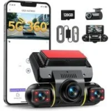 Lamtto DC21 360-Degree 1080p Car Dash Cam with 128GB Card for $89.99