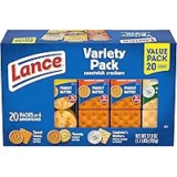 100-Pack Lance Sandwich Crackers Variety Pack for $21.26