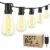 Larkvue 25ft Outdoor String Lights with 10+1 LED Retro Edison Bulbs – $9.99