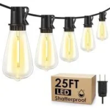 Larkvue 25ft Outdoor String Lights – $9.99 ($15.99 Original)