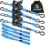 Larnoxal 1in x 10ft Retractable Ratchet Straps (4-Pack) for $29.99