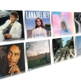 Laurensory 8-Pack 12″ Vinyl Record Shelf Wall Mount – $9.99