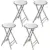 Lavish Home Folding Stool Set of 4 for $52.95