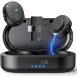 LAVSOUL Dual Clip-on Wireless Microphone with USB-C Receiver – $14.24