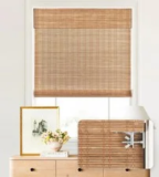 LazBlinds No Drill Cordless Bamboo Roman Shades 36×72 – $43.43