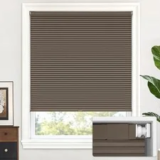 LazBlinds No Drill Cordless Cellular Shades 24″ x 64″ Dark Coffee – $77.43