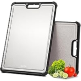 LBD Premium 316 Stainless Steel Cutting Board – 16.9 x 11.8 inches for $9.99
