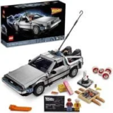 LEGO Icons Back to The Future Time Machine Building Kit for $159.99