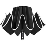 Lejorain 46-inch Reflective Rim Folding Reverse Umbrella with LED Light for $12.99