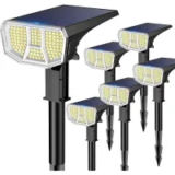 Letmy 2000mAh Dual Mode Outdoor Solar Spot Lights (6-Pack) for $18.47