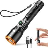 LETMY Rechargeable Mini Flashlight with 800 Lumens for $3.99