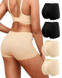 LEVAO Seamless Boyshort Underwear 4-Pack for $8.49
