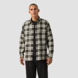 Levi’s Men’s Relaxed Fit Long Sleeve Worker Plaid Button-Down Shirt (Black, 2XL) – $17.99 ($54.99 Original)