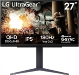 [Monitor] LG 27GS75Q-B 27-inch Ultragear QHD (2560×1440) Gaming Monitor, 180Hz ($138 with Amazon coupon, YMMV)