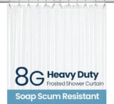 LiBa 72″ x 72″ PEVA Shower Curtain Liner for $8.59