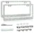 2-Pack LIBERHAUS Stainless Steel Bling License Plate Frames for $5.97