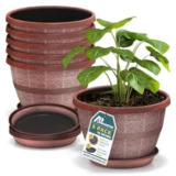 5-Pack Lifemaster 10″ Copper Whiskey Barrel Planters for $19