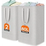 2-Pack Lifewit 80L Collapsible Laundry Baskets for $11.99