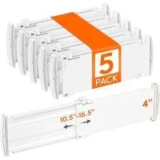 Lifewit Expandable Drawer Dividers (5-Pack) for $15.99