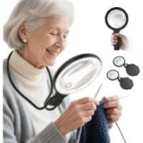 Lightswim 5.5″ 5X USB-Rechargeable Magnifying Glass with 10x Lens for $13.45